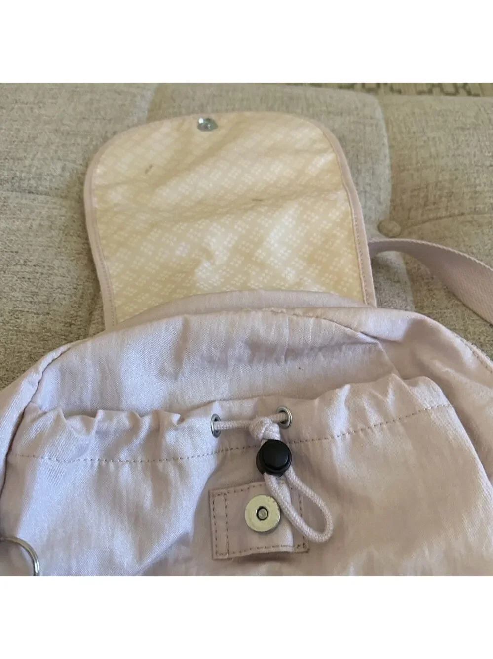 Kipling City Pack S Light Pink Nylon Backpack Monkey Charm